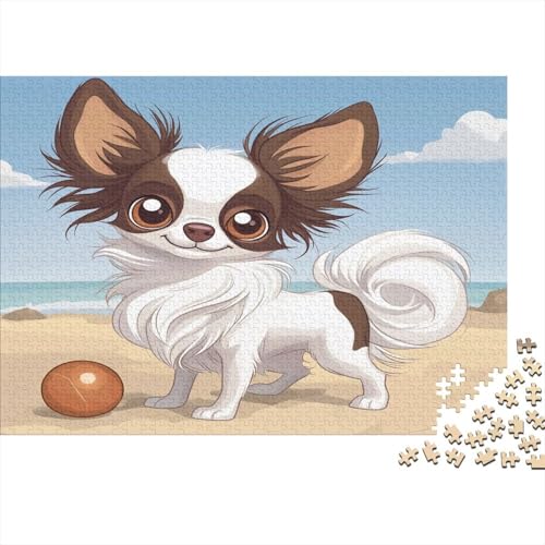 Chihuahua Puzzlespiel 1000 Teile Puzzle Für Erwachsene Und Kinder Ab 14 Jahren, Puzzle-Motiv Erwachsenen Puzzlespiel Puzzel 1000pcs (75x50cm) von CHCAIOVO