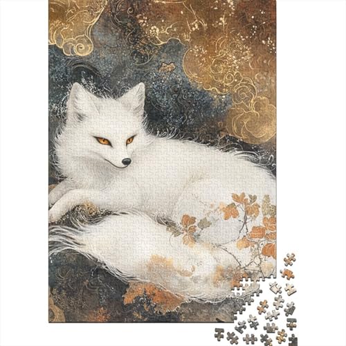 Fuchs Puzzles 1000 Teile Schwer Puzzle Spielzeug Lernspiel Impossible Herausforderung Spielzeug Für Erwachsene Und Kinder in Bewährter 1000pcs (75x50cm) von CHCAIOVO