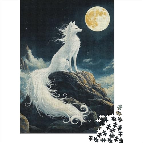 Fuchs Puzzles 1000 Teile Schwer Puzzle Spielzeug Pädagogisches Spiel Impossible Herausforderungsspielzeug Für Erwachsene Und Kinder Ab 14 Jahren 1000pcs (75x50cm) von CHCAIOVO