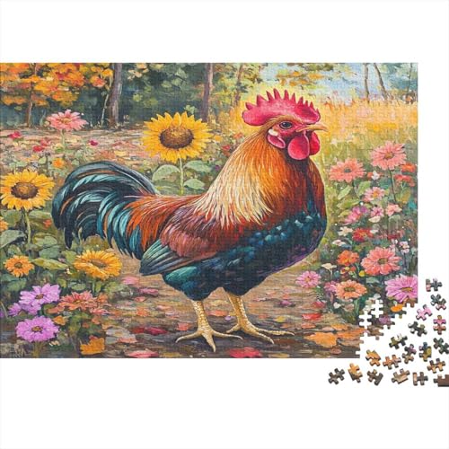 Hahn Puzzle 1000 Teile Puzzle Für Erwachsene Und Kinder Ab 14 Jahren Puzzel 1000pcs (75x50cm) von CHCAIOVO
