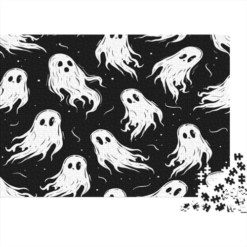 Halloween Geister und Monster Puzzlespiel 1000 Teile Puzzle Für Erwachsene Und Kinder Ab 14 Jahren, Puzzle-Motiv Erwachsenen Puzzlespiel Puzzel 1000pcs (75x50cm) von CHCAIOVO
