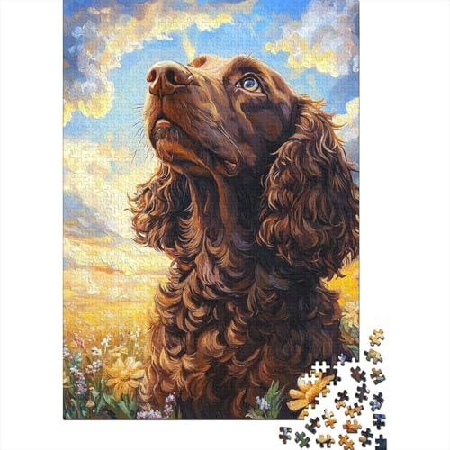 Irish Setter Puzzle 1000 Teile Schwer Puzzle Spielzeug Lernspiel Impossible Herausforderungsspielzeug Für Erwachsene Und Kinder in Bewährter 1000pcs (75x50cm) von CHCAIOVO