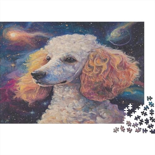 Pudel 1000 Teile,Impossible Puzzle,Geschicklichkeitsspiel Für Die Ganze Familie, Erwachsenen Puzzlespiel Puzzel 1000pcs (75x50cm) von CHCAIOVO
