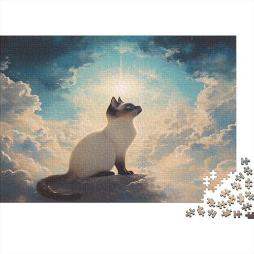 Ragdoll Katze 1000 Teile,Impossible Puzzle,Geschicklichkeitsspiel Für Die Ganze Familie, Erwachsenen Puzzlespiel Puzzel 1000pcs (75x50cm) von CHCAIOVO