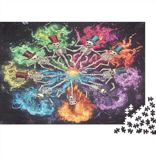 Schädel Puzzle 1000 Teile Erwachsener Kniffel Spaß Für Die Ganze Familie - Abwechslungsreiche 1000 Puzzleteilige Motive Puzzlespiel Erwachsene, Puzzel 1000pcs (75x50cm) von CHCAIOVO
