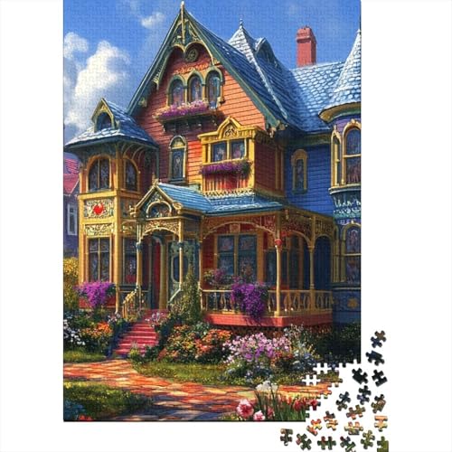Schloss Puzzle 1000-teilige Schwer Puzzle Spielzeug Lernspiel Impossible Herausforderung Spielzeug Für Erwachsene Und Kinder Ab 12 Jahren 1000pcs (75x50cm) von CHCAIOVO