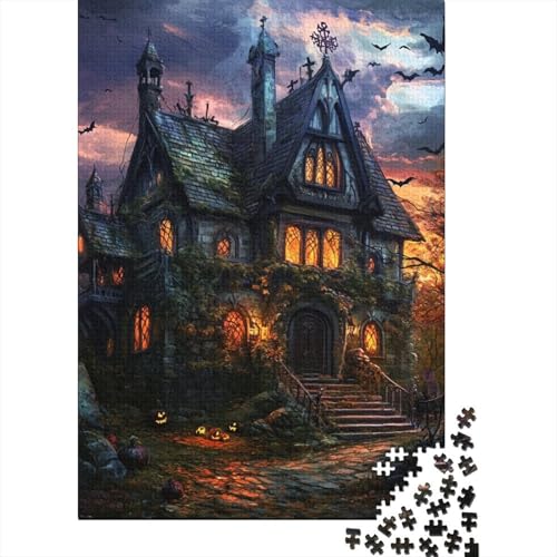 Schloss Puzzle 1000-teilige Schwer Puzzle Spielzeug Pädagogisches Spiel Impossible Herausforderung Spielzeug Für Erwachsene Und Kinder in Bewährter 1000pcs (75x50cm) von CHCAIOVO