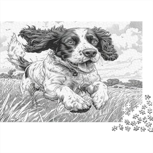 Springer Spaniel Puzzle 1000 Teile Puzzle Für Erwachsene Und Kinder Ab 14 Jahren Puzzel 1000pcs (75x50cm) von CHCAIOVO