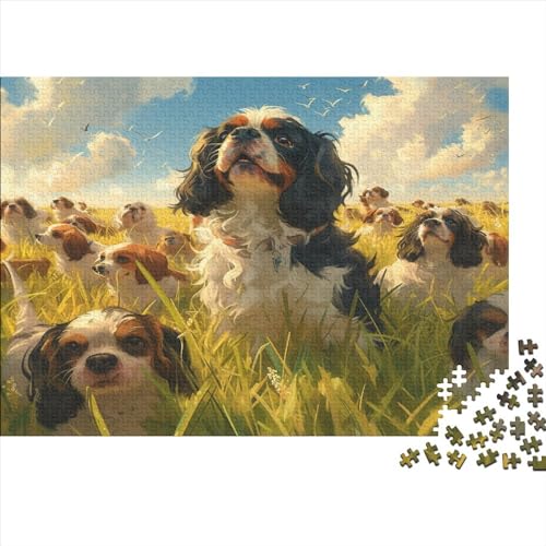 Springer Spaniel Puzzlespiel 1000 Teile Puzzle Für Erwachsene Und Kinder Ab 14 Jahren, Puzzle Erwachsenen Puzzlespi Puzzel 1000pcs (75x50cm) von CHCAIOVO