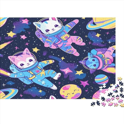 Süße glückliche Kätzchen 1000 Teile,Impossible Puzzle,Geschicklichkeitsspiel Für Die Ganze Familie, Erwachsenen Puzzlespiel Puzzel 1000pcs (75x50cm) von CHCAIOVO