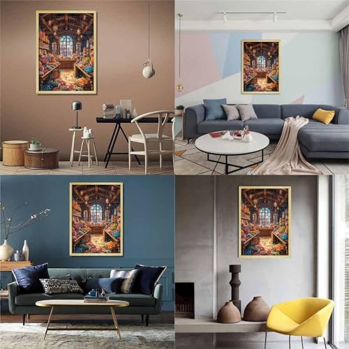 Süßigkeitenladen Puzzle 1000-teilige Schwer Puzzle Spielzeug Pädagogisches Spiel Impossible Herausforderungsspielzeug Für Erwachsene Kinder 1000pcs (75x50cm) von CHCAIOVO