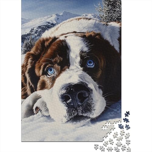 Tibetanischer Mastiff Puzzle 1000-teilige Schwer Puzzle Spielzeug Pädagogisches Spiel Impossible Herausforderungsspielzeug Für Erwachsene Kinder 1000pcs (75x50cm) von CHCAIOVO
