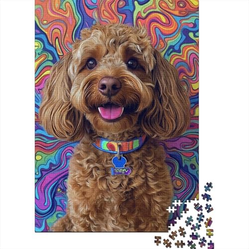 Yorkshire Terrier Puzzle 1000-teilige Schwer Puzzle Spielzeug Pädagogisches Spiel Impossible Herausforderung Spielzeug Für Erwachsene Kinder 1000pcs (75x50cm) von CHCAIOVO