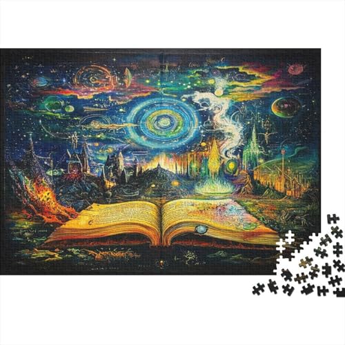Zauberbücher Puzzle 1000 Teile Erwachsener Kniffel Spaß Für Die Ganze Familie - Abwechslungsreiche 1000 Puzzleteilige Motive Puzzlespiel Erwachsene, Puzzel 1000pcs (75x50cm) von CHCAIOVO