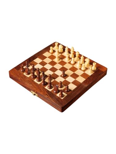 Schachbox aus Holz, faltbar, 25 cm x 12 cm x 5 cm, braun und beige, schöne Verarbeitung Schachbox aus Holz, faltbar, 25 cm x 12 cm x 5 cm, braun und beige, schöne Verarbeitung von CHEHOMA