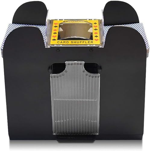 Spielkartenmischer, automatischer Kartenmischer, elektrisch, 6 Decks, batteriebetriebene Kartenmischmaschine von CHEKZ