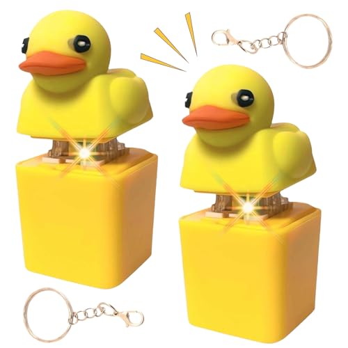 Duckeys Quacking Fidget Toy,2 Stück Duck Quacking Keychain Fidget Spielzeug,Duckeys Keycap Schlüsselanhänger,Quackendes Enten-Zappelspielzeug Lichtern,zur Dekompression Dekoration Duckeys Quacking Fidget Toy,2 Stück Duck Quacking Keychain Fidget Spielzeug,Duckeys Keycap Schlüsselanhänger,Quackendes Enten-Zappelspielzeug Lichtern,zur Dekompression Dekoration von CHENBOOW