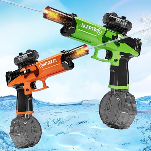 Wasserpistole Elektrisch,2 Stück Wasserpistole Erwachsene,Automatische Wasserpistole mit Großer Kapazität,Wasserpistole für Kinder Erwachsene,für Sommerpool,Strandparty Spielzeug Wasserpistole Elektrisch,2 Stück Wasserpistole Erwachsene,Automatische Wasserpistole mit Großer Kapazität,Wasserpistole für Kinder Erwachsene,für Sommerpool,Strandparty Spielzeug von CHENBOOW