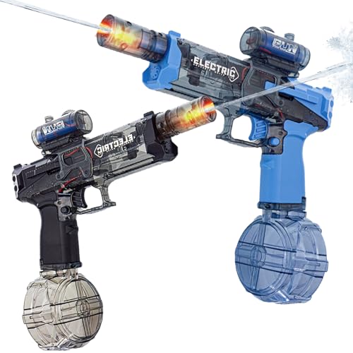 Wasserpistole Elektrisch,2 Stück Wasserpistole Erwachsene,Automatische Wasserpistole mit Großer Kapazität,Wasserpistole für Kinder Erwachsene,für Sommerpool,Strandparty Spielzeug von CHENBOOW