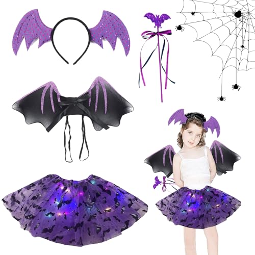 Fledermaus Kostüm Kinder,Fledermaus Kostüm Mädchen,Halloween Kostüm Kinder,Halloween Party Kostüm,Flügel und Zauberstab,für Karneval,Fasching,Mottoparty,Cosplay Party Fledermaus Kostüm Kinder,Fledermaus Kostüm Mädchen,Halloween Kostüm Kinder,Halloween Party Kostüm,Flügel und Zauberstab,für Karneval,Fasching,Mottoparty,Cosplay Party von CHENBOOW