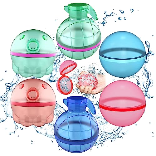 Wasserbomben Wiederverwendbar,6 Stück Wasserbomben Selbstschließend,Wiederverwendbare Wasserballons,Wasserbomben Magnetisch,Wasser-Bomben,für Game Pool Spielzeug im Freien Spielzeug Wasserbomben Wiederverwendbar,6 Stück Wasserbomben Selbstschließend,Wiederverwendbare Wasserballons,Wasserbomben Magnetisch,Wasser-Bomben,für Game Pool Spielzeug im Freien Spielzeug von CHENBOOW