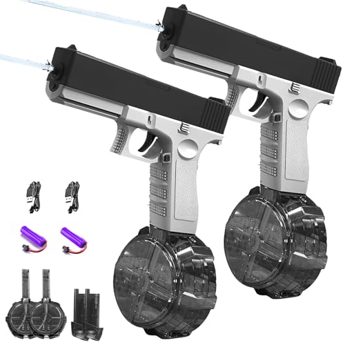 Wasserpistole Elektrisch,2 Stück Elektrische Wasserpistole für Erwachsene und Kinder,Wasserpistole Spielzeug für Kinder,Water Gun,Wasser Spritzpistole für Sommerpartys,Freien Wasserpistole Elektrisch,2 Stück Elektrische Wasserpistole für Erwachsene und Kinder,Wasserpistole Spielzeug für Kinder,Water Gun,Wasser Spritzpistole für Sommerpartys,Freien von CHENBOOW