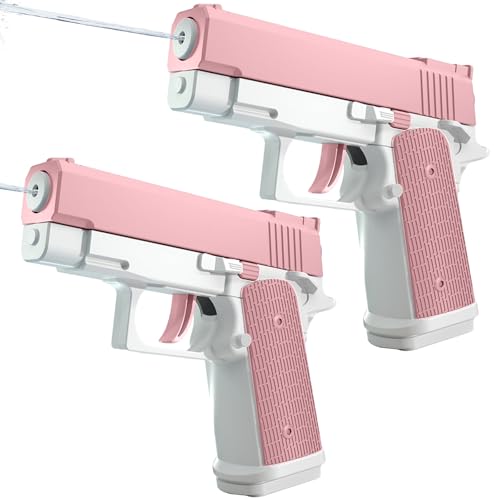 Wasserpistole für Kinder,2 Stück Spritzpistole Kunststoff,Wasserpistole Kinder,Wasserpistole mit Großer Reichweite,Wasserpistole Klein,für Strände und Wasserschlachten im Freien von CHENBOOW