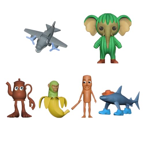 6PCS Mini TungSahur Figuren, TungSahur Mini Figuren Set Cartoon Geburtstag TungSahur Kuchen Dekoration TungSahur Puppe Modell für Kinder Geburtstag Party Dekoration von CHENGLI