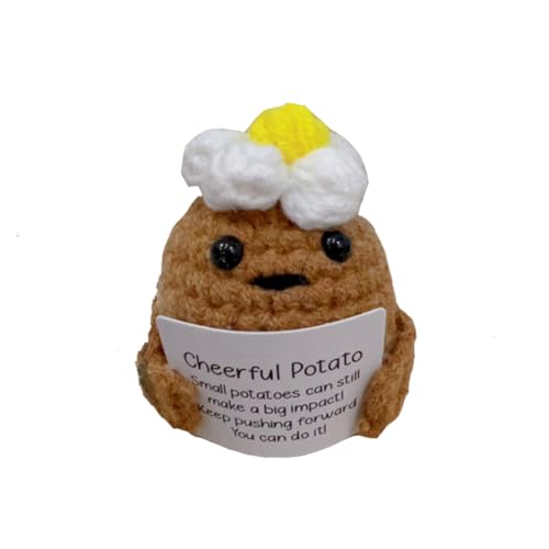 6cm Positive Potato,Cute Wool Knitting Doll with Positive Card,Kreative Positive Kartoffel Puppe Geschenke,Strickwolle Puppe,Lustige Geschenk für Familie Freund 6cm Positive Potato,Cute Wool Knitting Doll with Positive Card,Kreative Positive Kartoffel Puppe Geschenke,Strickwolle Puppe,Lustige Geschenk für Familie Freund von CHENGLI