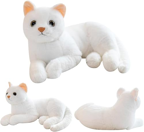 CHENGLI 30CM Katze Kuscheltier,Simulations Katzen Puppe,Katze Plüsch Spielzeug Puppe,Realistischen Katze Plüschtier Stofftier Kawaii Flauschiges Plüschtier Weiche Plüsch Katze Für Kinder Weiß CHENGLI 30CM Katze Kuscheltier,Simulations Katzen Puppe,Katze Plüsch Spielzeug Puppe,Realistischen Katze Plüschtier Stofftier Kawaii Flauschiges Plüschtier Weiche Plüsch Katze Für Kinder Weiß von CHENGLI
