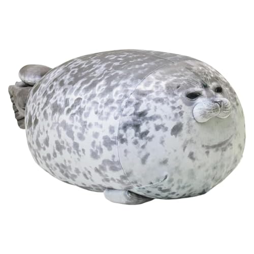 CHENGLI Siegel Plüschtier,30cm Chubby Spotted Blob Seal Pillow, Robbe Kuscheltier Fett, Baumwolle Seal Plüsch Spielzug, Siegel Umarmungskissen Stofftier für Kinder Erwachsene CHENGLI Siegel Plüschtier,30cm Chubby Spotted Blob Seal Pillow, Robbe Kuscheltier Fett, Baumwolle Seal Plüsch Spielzug, Siegel Umarmungskissen Stofftier für Kinder Erwachsene von CHENGLI
