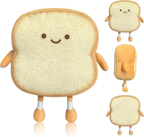 CHENGLI Toastbrot Plüschtier,Weiche Toastbrot Kuscheltier,Toastbrot Spielzeug,Toastbrot Toast Bread Plüsch Spielzeug Für Jungen Und Mädchen Zum Fantasievollen Spielen Weihnachten Valentinstag von CHENGLI