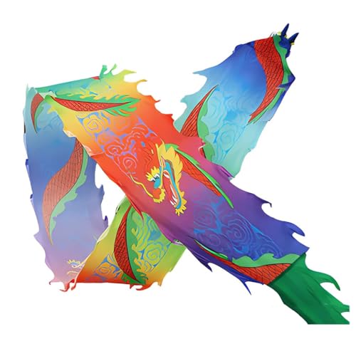 CHENHOJU Dragon Poi Luftschlangen – 12 m lang für Drachentanz, Fitness-Praxis, Phönix-Körperformung, Partyspiele und Outdoor-Spielen, Jonglier-Sets (Blau, 10 m) von CHENHOJU
