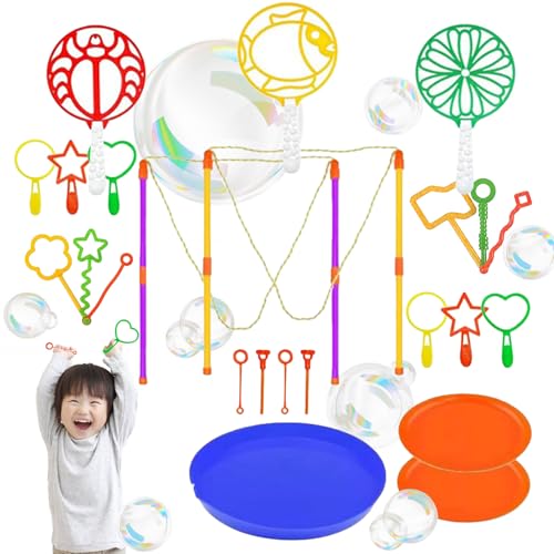 24 Set Seifenblasen Stab, Riesenseifenblasen Set, Seifenblasen Zubehör, Für Sommer Outdoor Stern & Kreis Kinder & Erwachsene 24 Set Seifenblasen Stab, Riesenseifenblasen Set, Seifenblasen Zubehör, Für Sommer Outdoor Stern & Kreis Kinder & Erwachsene von CHENINKJG