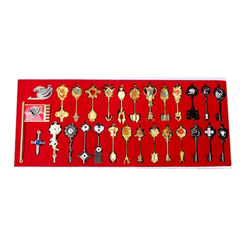 29 Stück FairysTail Legierung Halskette Schlüsselanhänger Schmuck FairysTail Figuren Cosplay Kette Anhänger von CHENJIRA