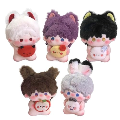 5 Set Love＆Deepspace Plüschpuppe Niedlich Figuren Plüsch - 4.75 Inch / 12 cm Kuscheltier, Mehrfarbig von CHENJIRA