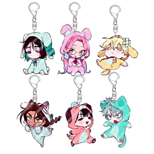 6 AlienStages Chibi Figuren Schlüsselanhänger Niedlich Charakter Cosplay Acryl Kette Schmuck 6 AlienStages Chibi Figuren Schlüsselanhänger Niedlich Charakter Cosplay Acryl Kette Schmuck von CHENJIRA