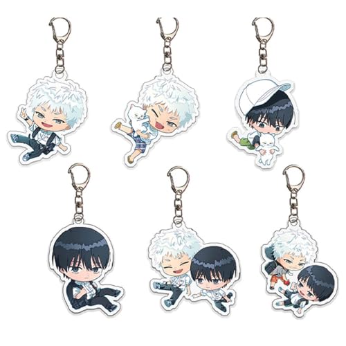 6 Stück Summer HikaruDied Figure Anhänger Niedlich Charakter Cosplay Zubehör Acryl Kette Schmuck von CHENJIRA
