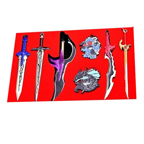 7 Stück Solo Levelings Legierung Halskette Schlüsselanhänger Schmuck Sung Jin-Woo Cosplay Kette 15CM Anhänger von CHENJIRA