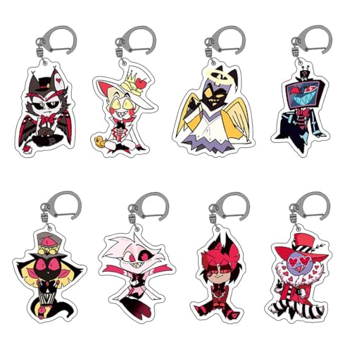 8 HazbinsHotel Anhänger Cartoon Charakter Cosplay Zubehör Acryl Kette HazbinsHotel Figuren Schmuck 8 HazbinsHotel Anhänger Cartoon Charakter Cosplay Zubehör Acryl Kette HazbinsHotel Figuren Schmuck von CHENJIRA