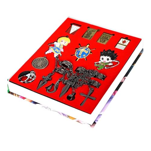 9 Stück Hunterxhunter Legierung Halskette Schlüsselanhänger Schmuck Hunterxhunter Figuren Cosplay Kette Anhänger von CHENJIRA