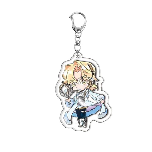 AlienStages Figuren Anhänger Niedlich Charakter Cosplay Acryl Kette Schmuck Alien Stages Keychain (F) von CHENJIRA