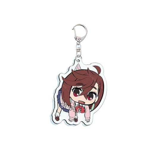 Anime Dandadans Figuren Anhänger Niedlich Charakter Cosplay Zubehör Dandadang Acryl Kette Schmuck (A) von CHENJIRA