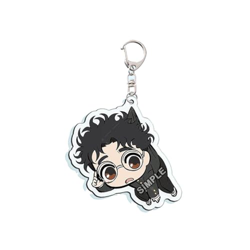 Anime Dandadans Figuren Anhänger Niedlich Charakter Cosplay Zubehör Dandadang Acryl Kette Schmuck (C) von CHENJIRA