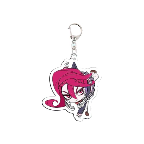 Anime Dandadans Figuren Anhänger Niedlich Charakter Cosplay Zubehör Dandadang Acryl Kette Schmuck (F) von CHENJIRA