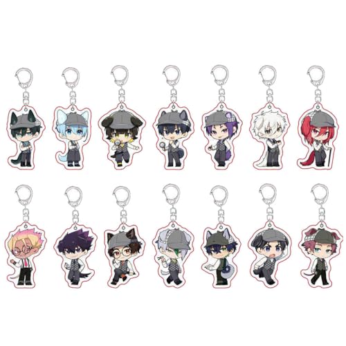 Bleu Locks Figuren Anhänger Niedlich Charakter Cosplay Zubehör Bleu Locks Kette Schmuck - Acryl Mehrfarbig 14 Stück von CHENJIRA