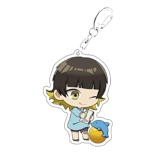 Bleu Locks Schlüsselanhänger Niedlich Anime Figuren Cosplay Zubehör Bleu Locks Acryl Kette Schmuck (B) von CHENJIRA
