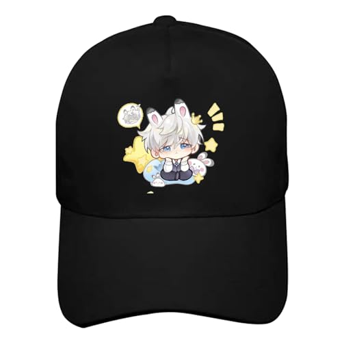 CHENJIRA Love Deepspace Hüte Anime Figuren Cosplay Sun Hat Verstellbare Sommer Baseballmütze Bunt Bedruckter Hut (B) von CHENJIRA