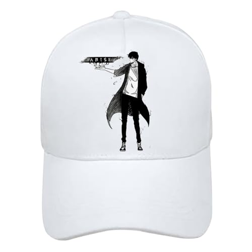 CHENJIRA Solo Levelings Hüte Anime Figuren Cosplay Sun Hat Verstellbare Sommer Baseballmütze Bunt Bedruckter Hut (B) von CHENJIRA