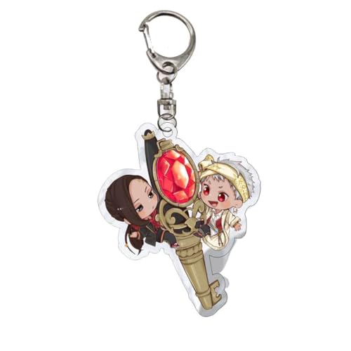 CHENJIRA Twisted Wonderlands Figuren Schlüsselanhänger Niedlicher Charakter Cosplay Acryl Kette Schmuck (A) von CHENJIRA
